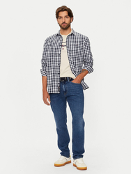 Tommy Jeans pánska kockovaná košeľa - S (C1G)