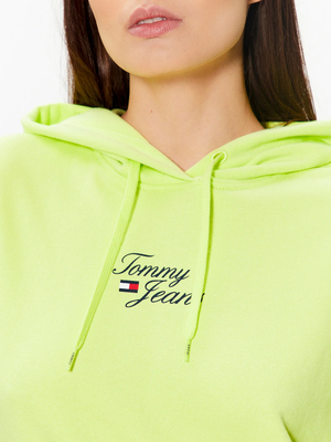 Tommy Jeans dámska zelenožltá mikina - L (MSA)