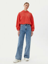 Tommy Jeans dámska oranžová mikina - XS (SN6)