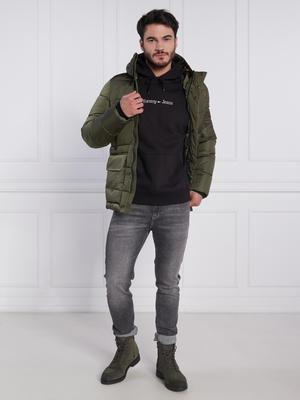Tommy Jeans pánska čierna mikina - XL (BDS)