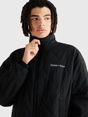 Tommy Jeans pánska čierna bunda - M (BDS)