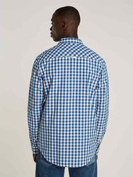 Tommy Jeans pánska kockovaná košeľa - L (C8T)
