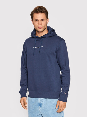 Tommy Jeans pánska tmavo modrá mikina - XXL (C87)