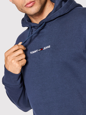 Tommy Jeans pánska tmavo modrá mikina - XXL (C87)