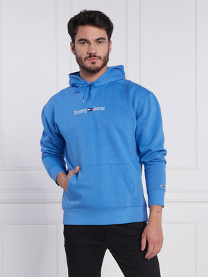 Tommy Jeans pánska modrá mikina - XL (C4H)