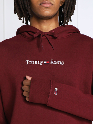 Tommy Jeans pánska vínová mikina - L (VLP)