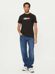 Tommy Jeans pánske čierne tričko - L (BDS)