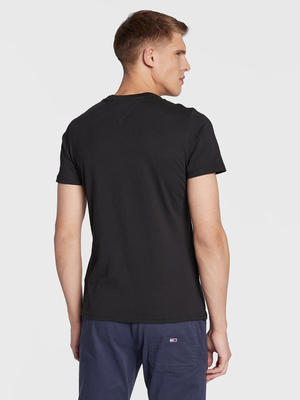 Tommy Jeans pánske čierne tričko Essential - L (BDS)