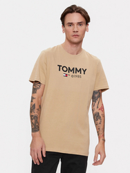 Tommy Jeans pánske béžové tričko - S (AB0)