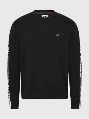 Tommy Jeans pánsky čierny sveter - L (BDS)