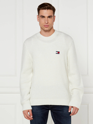 Tommy Jeans pánsky biely sveter - S (YBH)
