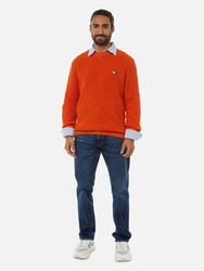 Tommy Jeans pánsky červený sveter - L (SFQ)