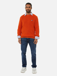 Tommy Jeans pánsky červený sveter - S (SFQ)