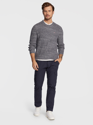 Tommy Jeans pánsky tmavomodrý sveter - XXL (C87)