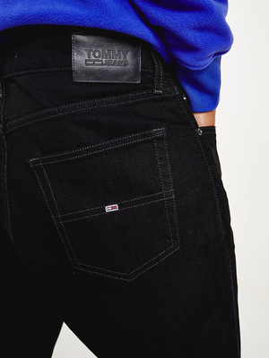 Tommy Jeans pánske čierne džínsy - 30/32 (1BZ)