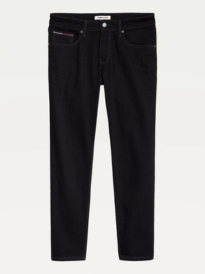 Tommy Jeans pánske čierne džínsy - 30/32 (1BZ)