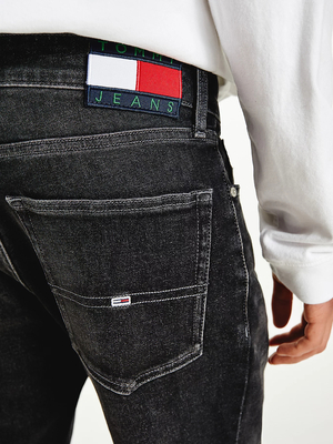 Tommy Jeans pánske čierne džínsy - 33/32 (1BZ)