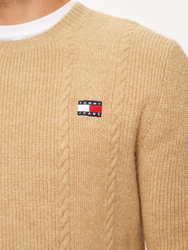 Tommy Jeans pánsky béžový sveter - S (AB9)