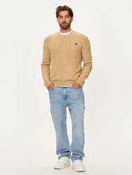 Tommy Jeans pánsky béžový sveter - S (AB9)