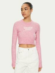 Tommy Jeans dámsky ružový sveter - XS (TOT)