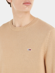 Tommy Jeans pánsky béžový sveter - L (AB0)