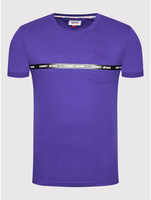Tommy Jeans pánske fialové tričko Branded - S (VQ6)