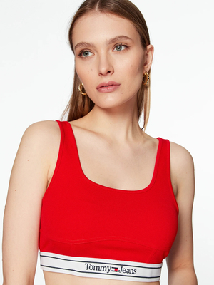 Tommy Jeans dámsky červený top - M (XNL)