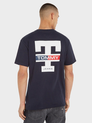 Tommy Jeans pánske tmavo modré tričko - M (DW5)