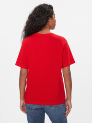 Tommy Jeans dámske červené tričko - M (XNL)