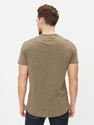 Tommy Jeans pánske khaki tričko - M (MR1)