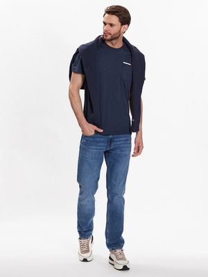 Tommy Jeans pánske tmavo modré tričko - M (C87)