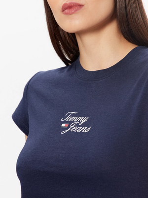 Tommy Jeans dámske tmavo modré tričko - L (C87)