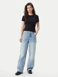 Tommy Jeans dámske čierne tričko - XS (BDS)