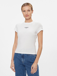 Tommy Jeans dámske biele tričko - L (YBR)