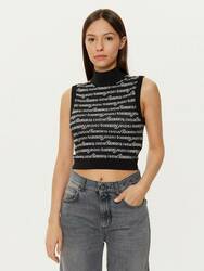 Tommy Jeans dámsky čierny top - S (0GM)