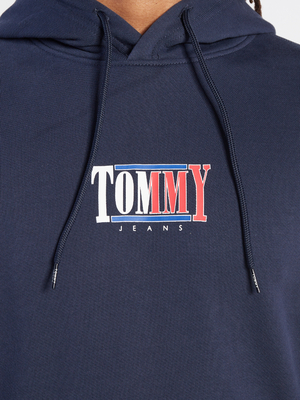 Tommy Jeans pánska tmavomodrá mikina - L (C87)