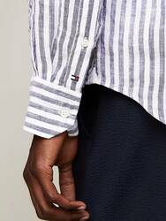 Tommy Hilfiger pánska pruhovaná košeľa Bold - M (0A5)