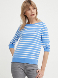Tommy Hilfiger dámsky pruhovaný sveter - XS (01Z)