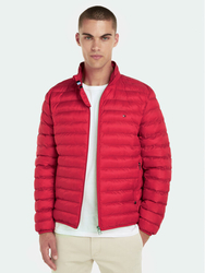 Tommy Hilfiger pánska červená bunda Packable - XXXL (XLG)