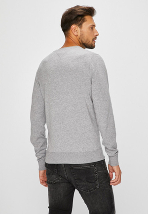 Tommy Hilfiger pánsky šedý sveter - XL (055)
