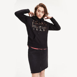 Tommy Hilfiger dámska čierna mikina s kapucňou Hoodie