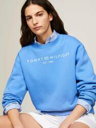 Tommy Hilfiger dámska modrá mikina  - XS (C30)