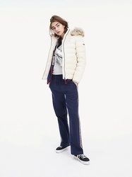 Tommy Hilfiger dámska zimná smotanová bunda Essential