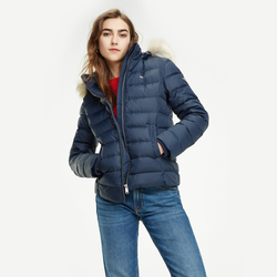 Tommy Hilfiger dámska zimná tmavomodrá bunda Essential