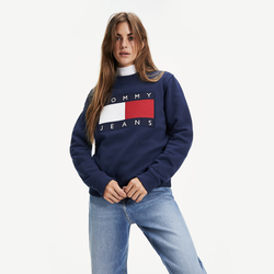 Tommy Hilfiger dámska tmavomodrá mikina Flag