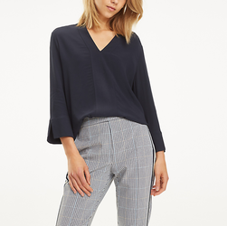 Tommy Hilfiger dámska tmavo modrá blúzka s 3/4 rukávom