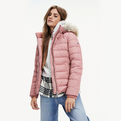 Tommy Hilfiger dámska zimná staroružová bunda Essential