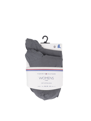 Tommy Hilfiger dámske šedé ponožky 2 pack - 35 (201)