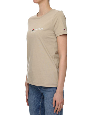 Tommy Hilfiger dámske béžové tričko - XS (AEG)