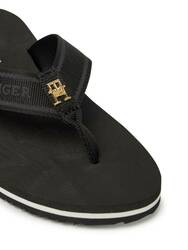 Tommy Hilfiger dámske čierne žabky - 36 (BDS)